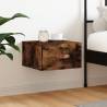 Wall-mounted Bedside Cabinet Smoked Oak 35x35x20 cm Colour smoked oak Quantity in Package 1 Number of 