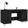 Elegant Black Desk 140x50 cm - Durable & Stylish | HipoMarket