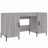 Desk Grey Sonoma 140x50x75 cm Engineered Wood - Elegant Charm