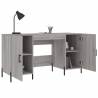 Desk Grey Sonoma 140x50x75 cm Engineered Wood - Elegant Charm