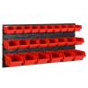 26 Piece Workshop Shelf Set - Red & Black Toolbox - Hipomarket