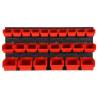 26 Piece Workshop Shelf Set - Red & Black Toolbox - Hipomarket