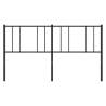 Stylish Black Metal Headboard - 180 cm for Any Bedroom