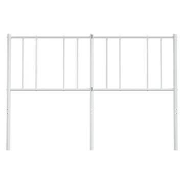 Stylish Metal Headboard White 150 cm - Enhance Your Bedroom