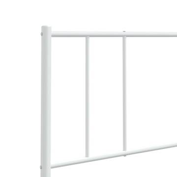 Stylish Metal Headboard White 150 cm - Enhance Your Bedroom