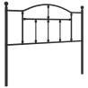 Stylish Metal Headboard Black 107 cm | HipoMarket