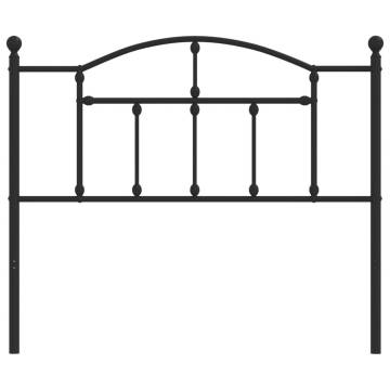 Stylish Metal Headboard Black 107 cm | HipoMarket