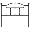 Stylish Metal Headboard Black 107 cm | HipoMarket