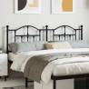 Metal Headboard Black 160 cm Colour black Size 160 cm Quantity in Package 1 