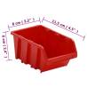 26 Piece Workshop Shelf Set - Red & Black Toolbox - Hipomarket