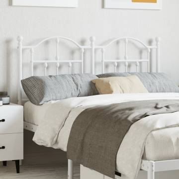 Stylish White Metal Headboard 120 cm for Your Bedroom