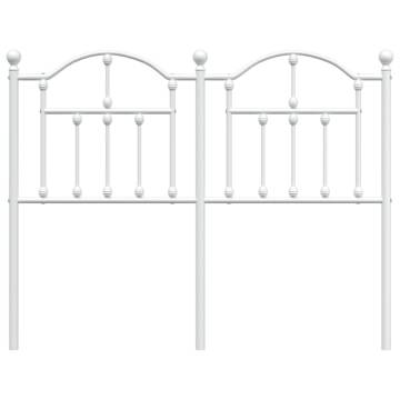 Stylish White Metal Headboard 120 cm for Your Bedroom