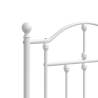 Stylish White Metal Headboard 120 cm for Your Bedroom