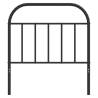 Metal Headboard Black 90 cm - Stylish & Sturdy Design