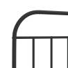 Metal Headboard Black 90 cm - Stylish & Sturdy Design