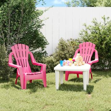 Children's Pink Garden Chairs - Set of 2 | Hipomarket