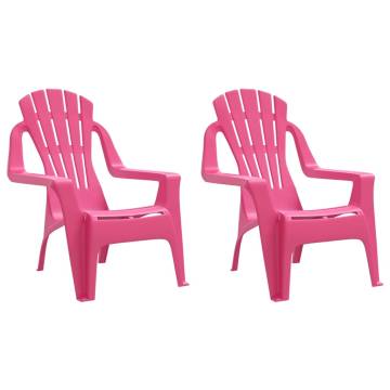 Children's Pink Garden Chairs - Set of 2 | Hipomarket