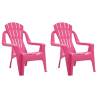 Children's Pink Garden Chairs - Set of 2 | Hipomarket