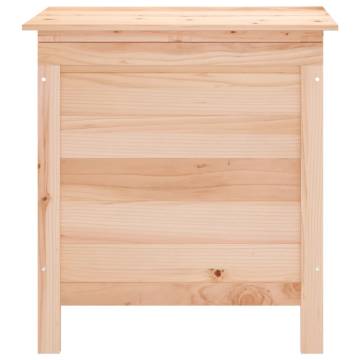 Garden Storage Box - Solid Wood Fir, 50x49x56.5 cm