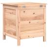 Garden Storage Box - Solid Wood Fir, 50x49x56.5 cm