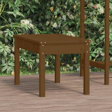 Garden Bench Honey Brown - Solid Wood Pine 80x44x45 cm