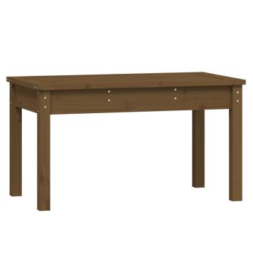 Garden Bench Honey Brown - Solid Wood Pine 80x44x45 cm