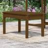 Garden Bench Honey Brown - Solid Wood Pine 80x44x45 cm