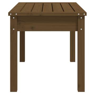 Garden Bench Honey Brown - Solid Wood Pine 80x44x45 cm