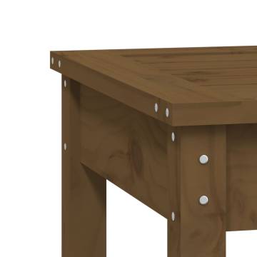 Garden Bench Honey Brown - Solid Wood Pine 80x44x45 cm