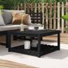 Garden Table Black 82.5x82.5x45 cm Solid Wood Pine Colour black pine Size 82.5 x 82.5 x 45 cm Quantity in Package 1 