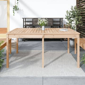 Garden Table 159.5x82.5 cm Solid Wood Pine | HipoMarket