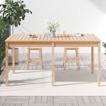 Garden Table 159.5x82.5 cm Solid Wood Pine | HipoMarket