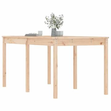 Garden Table 159.5x82.5 cm Solid Wood Pine | HipoMarket