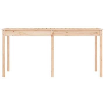 Garden Table 159.5x82.5 cm Solid Wood Pine | HipoMarket