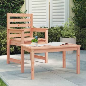 Elegant Garden Table - Solid Douglas Wood 82.5x50.5x45 cm