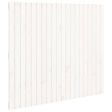 White Wall Headboard - Solid Pine, 127.5x3x110 cm | HipoMarket