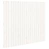 White Wall Headboard - Solid Pine, 127.5x3x110 cm | HipoMarket