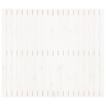 White Wall Headboard - Solid Pine, 127.5x3x110 cm | HipoMarket