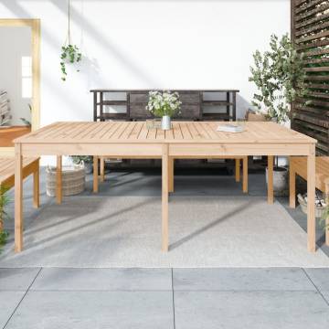 Garden Table 203.5x100x76 cm - Solid Pine Furniture for Outdoors