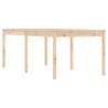 Garden Table 203.5x100x76 cm - Solid Pine Furniture for Outdoors