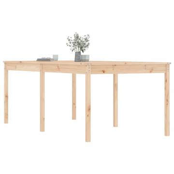 Garden Table 203.5x100x76 cm - Solid Pine Furniture for Outdoors