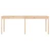 Garden Table 203.5x100x76 cm - Solid Pine Furniture for Outdoors