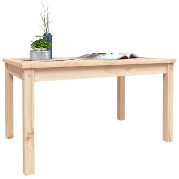 Elegant Solid Wood Garden Table - 82.5x50.5x45 cm