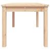 Elegant Solid Wood Garden Table - 82.5x50.5x45 cm