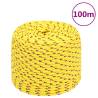 Boat Rope Yellow 6 mm 100 m Polypropylene Colour yellow Quantity in Package 1 Length 100 m Diameter 6 mm 