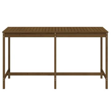 Garden Table Honey Brown 203.5x90x110 cm Solid Wood Pine