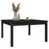 Elegant Black Garden Table - Solid Pine Wood 82.5x82.5x45 cm