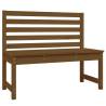 Garden Bench Honey Brown - Solid Pine Wood | Hipo Market