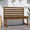 Garden Bench Honey Brown - Solid Pine Wood | Hipo Market