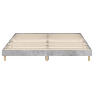 Concrete Grey Bed Frame 120x200 cm - Durable & Stylish